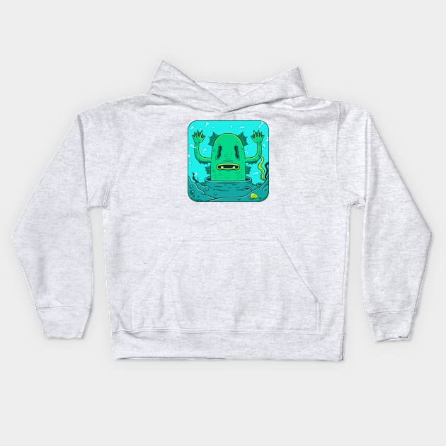 Water Glop Kids Hoodie by strangethingsa